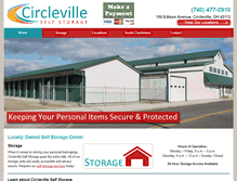 Tablet Screenshot of circlevilleselfstorage.com